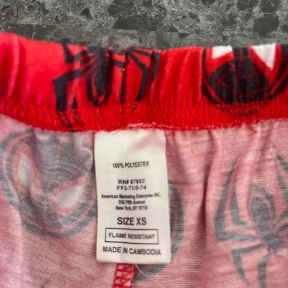 Marvel Spider-Man 2-Piece Pajama Set, Red, Size XS - Picture 10 of 15